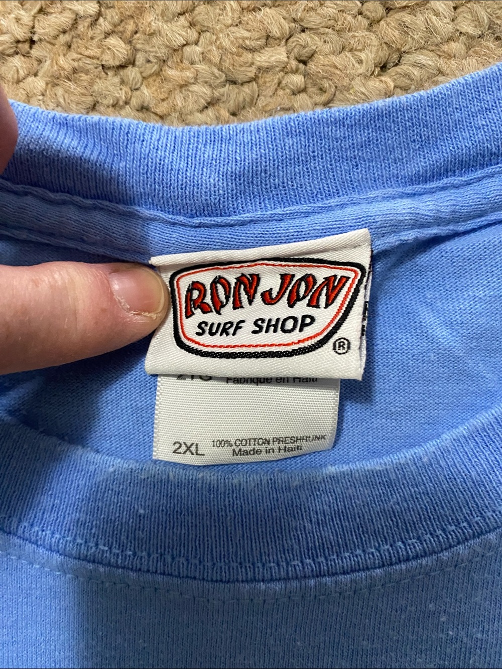 Ron Jon surf shop Mens size XXL Light Blue Short Sleeve Tee Panama City beach - Picture 4 of 16